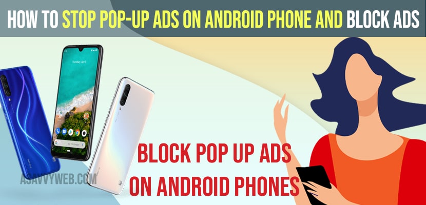 Stop Pop-Up Ads on Android Phone and Block Ads