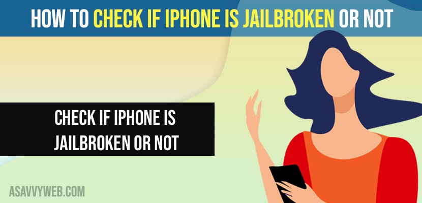 Check if iPhone is Jailbroken or Not