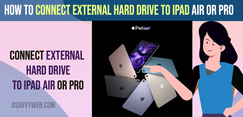 Connect External Hard Drive to iPad Air or Pro