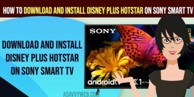 Download and Install Disney Plus Hotstar on Sony Smart tv