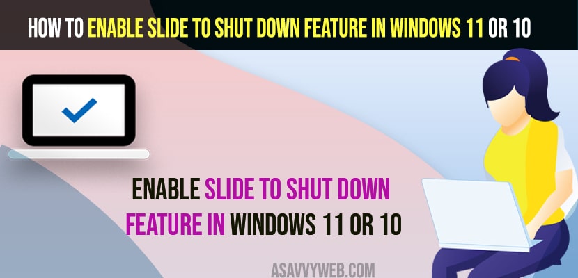 Enable Slide to Shut down Feature in Windows 11 or 10
