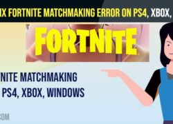 Fix Fortnite Matchmaking Error on PS4, xbox, Windows