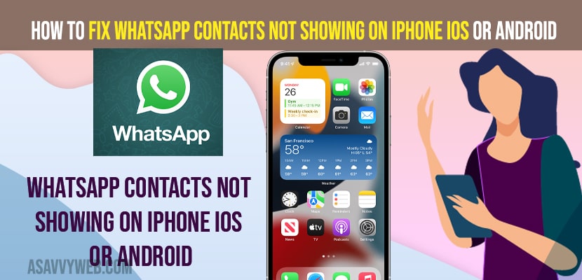 How to Fix WhatsApp Contacts Not Showing on iPhone iOS or Android