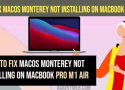 Fix macOS Monterey Not Installing on MacBook Pro M1 Air