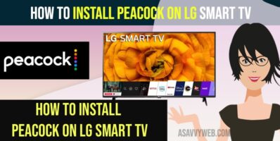 Install Peacock on LG Smart tv