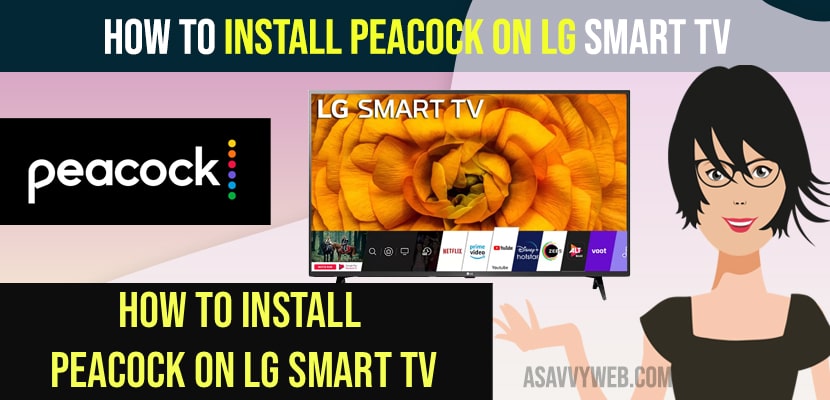 Install Peacock on LG Smart tv