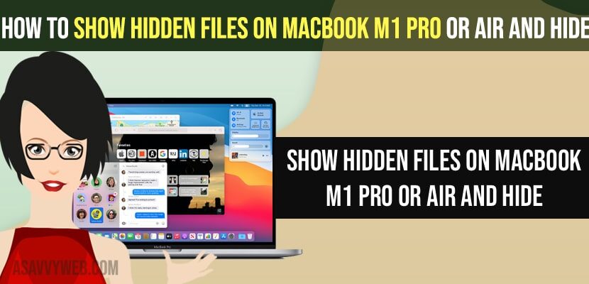 Show Hidden Files on MacBook M1 Pro or Air and Hide