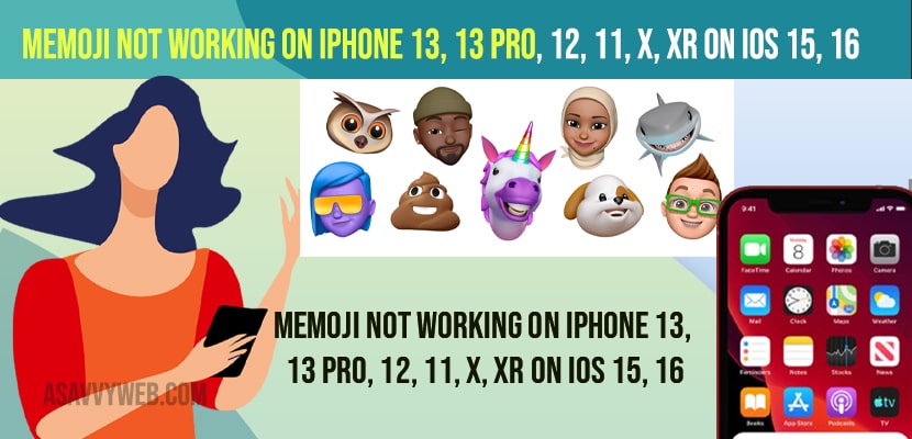 Memoji Not Working on iPhone 13, 13 pro