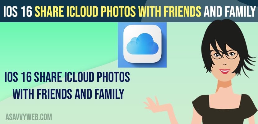 iOS 16 Share iCloud Photos with Friends and Family
