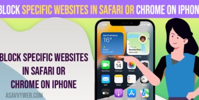 Block Specific websites In Safari or Chrome on iPhone