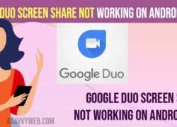 Google Duo Screen Share Not Working on Android Phone