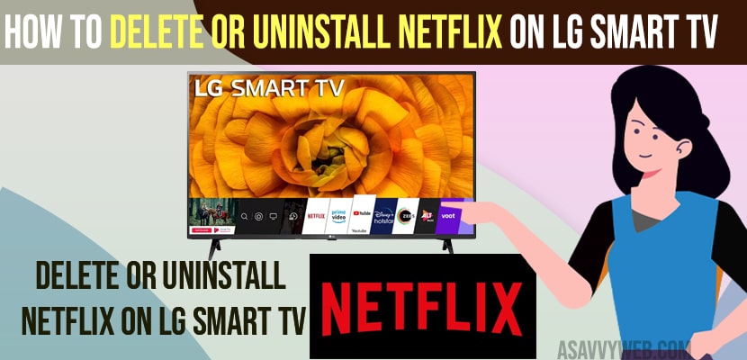 Delete or Uninstall Netflix on LG Smart tv