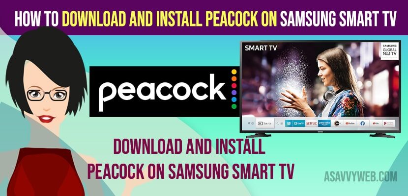 Download and install peacock on Samsung smart tv