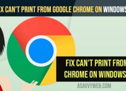 Fix Can't print from Google Chrome on Windows 11 or 10