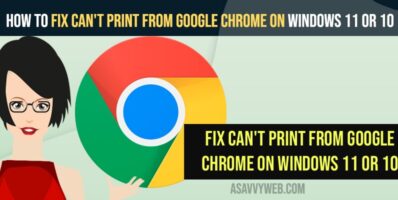 Fix Can't print from Google Chrome on Windows 11 or 10