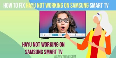 Fix Hayu Not Working on Samsung Smart TV