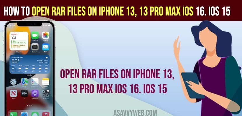How to Open Rar Files on iphone 13, 13 pro max iOS 16. iOS 15