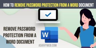 Remove Password Protection From a Word Document