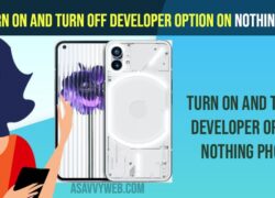 How to Turn ON and Turn OFF Developer option on Nothing Phone (1)