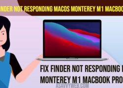 How to Fix Finder Not Responding macOS Monterey M1 MacBook Pro or Air
