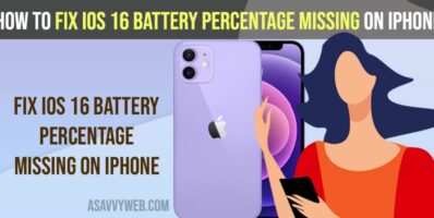 Fix iOS 16 Battery Percentage Missing on iPhone