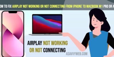 How to Fix Airplay Not Working or Not Connecting From iPhone to Macbook M1 Pro or Air