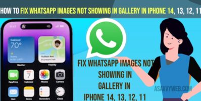 Fix WhatsApp images Not Showing in Gallery in iPhone 14, 13, 12, 11