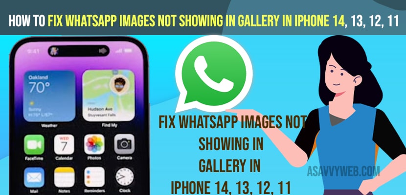 Fix WhatsApp images Not Showing in Gallery in iPhone 14, 13, 12, 11