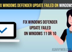 Fix Windows Defender Update Failed on Windows 11 or 10