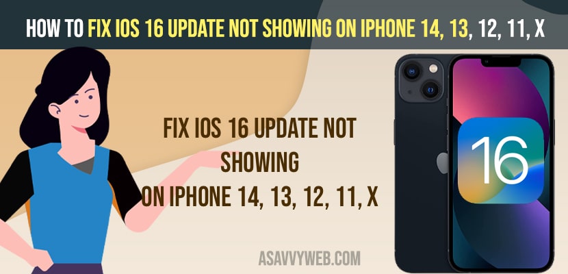 Fix iOS 16 Update Not Showing on iPhone 14, 13, 12, 11, X
