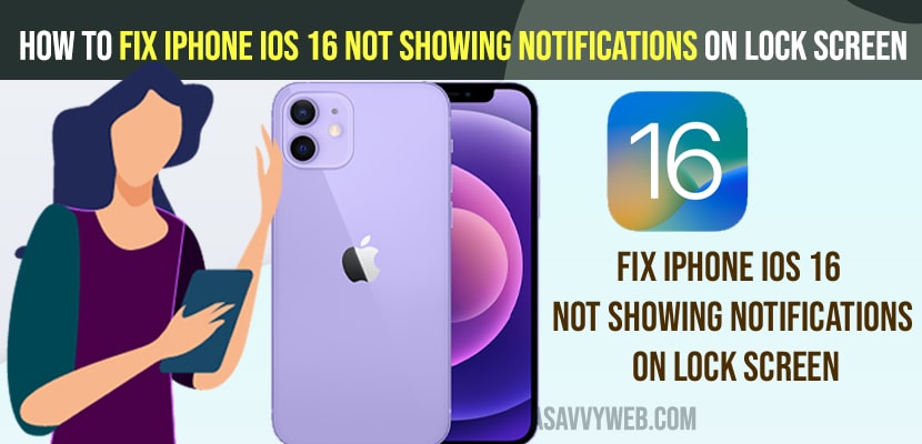Fix iPhone iOS 16 Not Showing Notifications on Lock screen