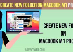 Create New Folder on MacBook M1 Pro or Air