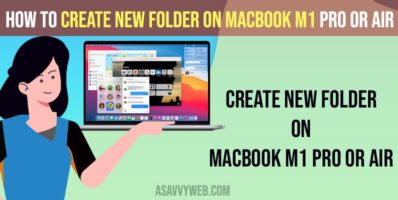 Create New Folder on MacBook M1 Pro or Air