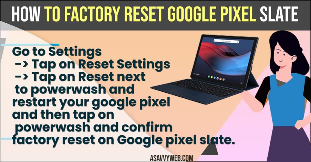 How to Factory Reset Google Pixel Slate
