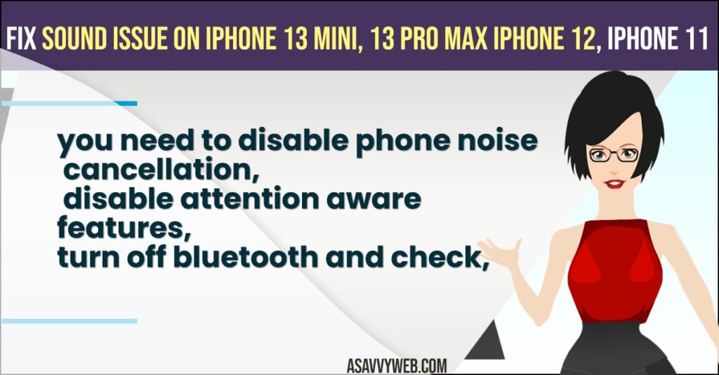 Fix Sound issue on iPhone 13 mini, 13 pro max