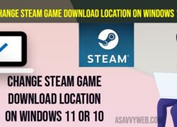 Change Steam Game Download Location on Windows 11 or 10