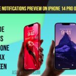 Show and Hide Notifications Preview on iPhone 14 pro or Max on Lock Screen