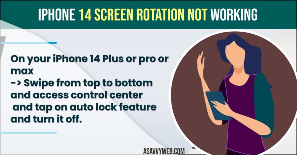 iPhone 14 Screen Rotation Not Working