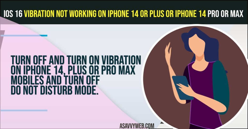 iOS 16 Vibration Not Working on iPhone 14 or Plus or iPhone 14 Pro or Max