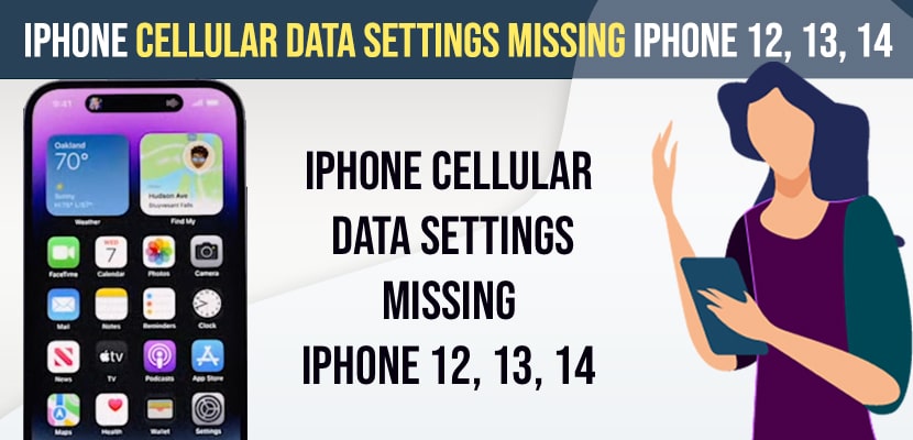 iPhone cellular data settings missing iphone 12, 13, 14