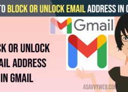 Block or unlock Email Address in Gmail