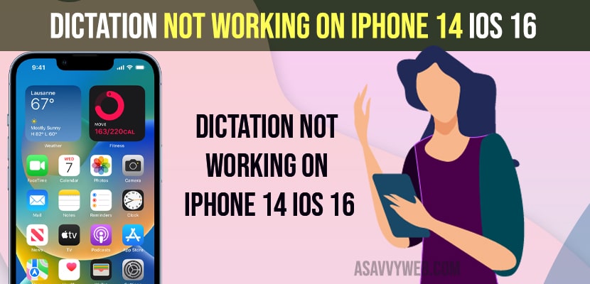 Dictation not working on iphone 14 iOS 16