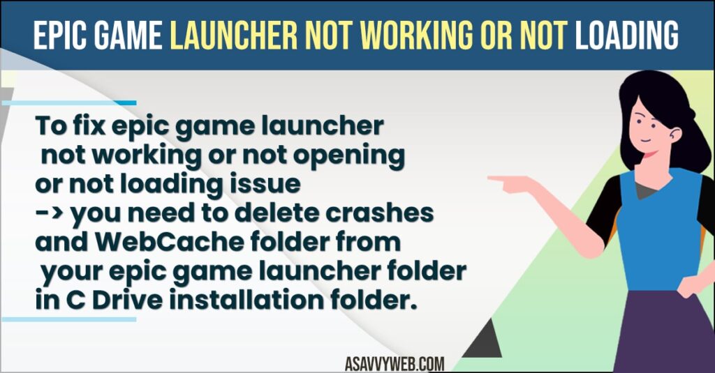 Fix Epic Game Launcher Not Working or Not Loading