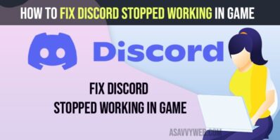 Fix Discord Stopped Working In Game