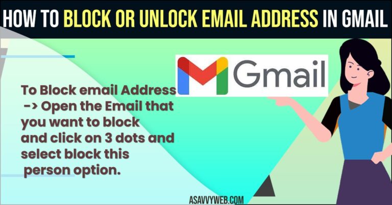How To Block Or Unlock Email Address In Gmail A Savvy Web How to block or unlock email address in gmail a savvy web