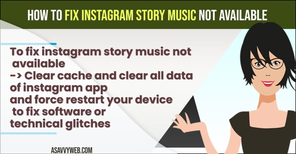 How to Fix Instagram Story Music Not Available
