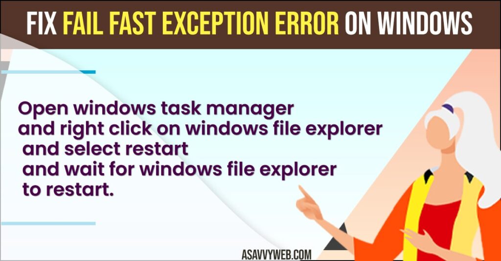 Fix Fail Fast Exception Error on Windows