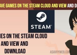 Save Games on the Steam Cloud and View and Download