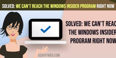 Solved: We Can’t Reach the Windows Insider Program Right Now