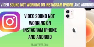 Video sound Not Working on instagram iPhone and Android